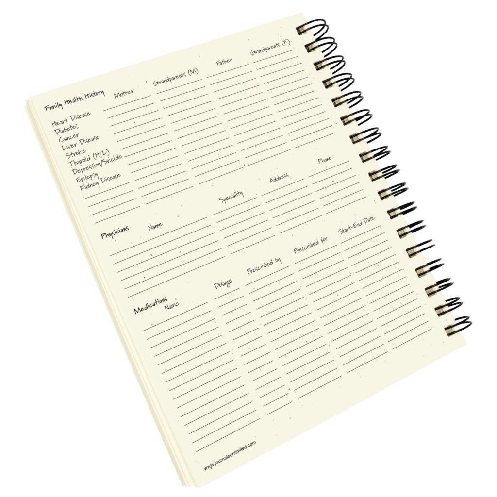 Medical Records Journal Log Book Kraft Hard Cover R61534
