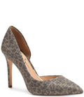 Metallic Leopard Print D'Orsay Pumps Y94980