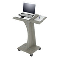 Smoke Oak Rolling Laptop Cart U524