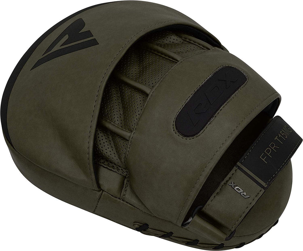 Matte Green Leather Boxing Focus Mitts G100901