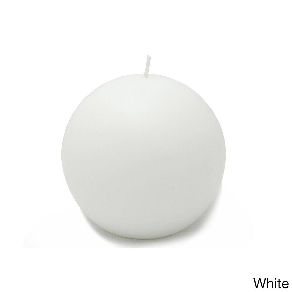 White 4-Inch Ball Candles (Pack of 12) F6331