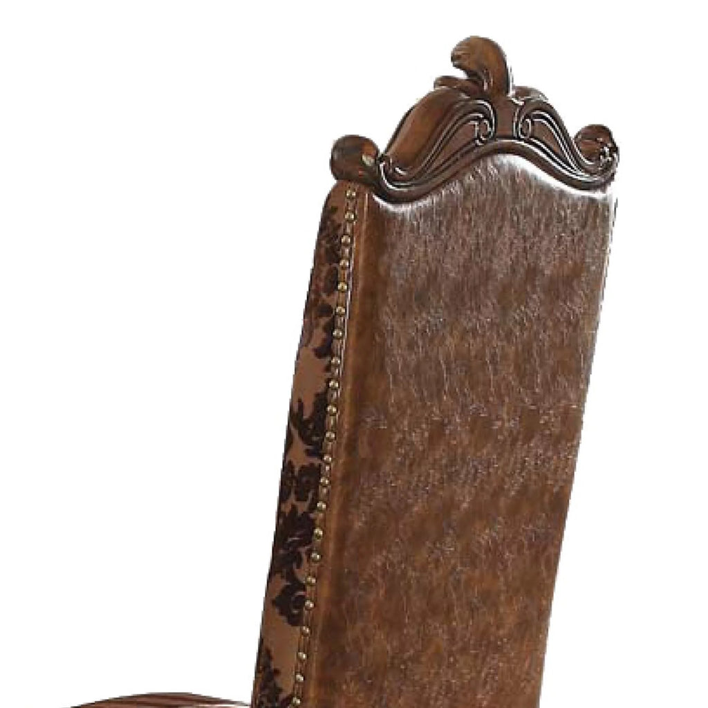 Faux Leather Side Chair Set of 2 E400839