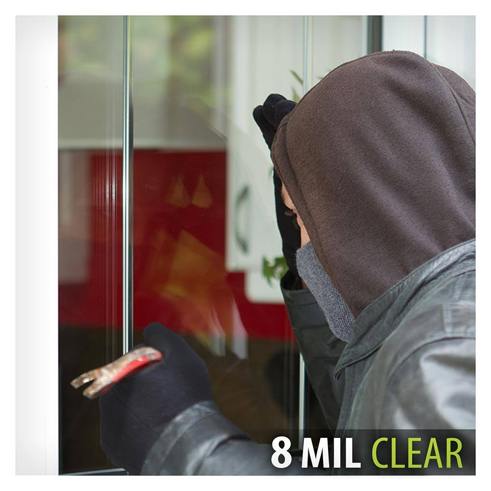 Window Film Security and Safety Clear 8 Mil B204