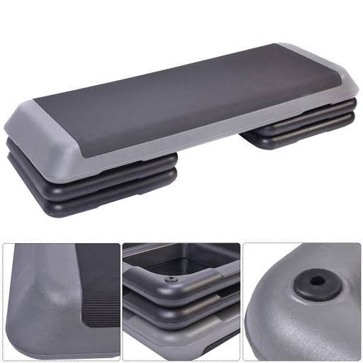 Aerobic Stepper with Risers Black O134488