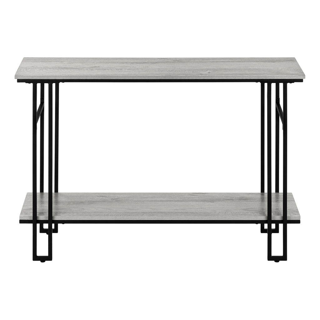 Narrow Grey Metal Accent Table G182