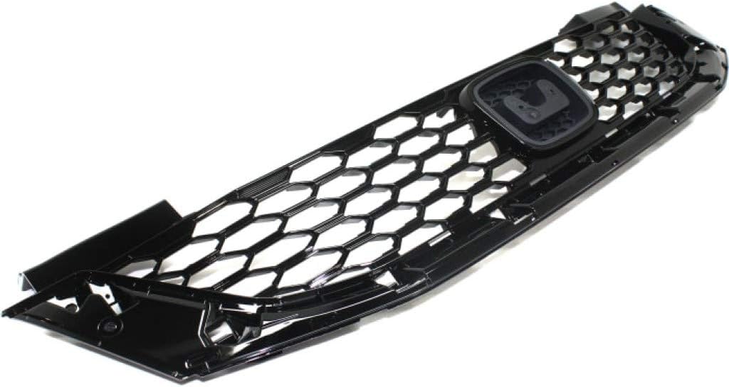 Painted Black Plastic Grille Assembly for Honda Accord Coupe 2013 2014 2015 T2895
