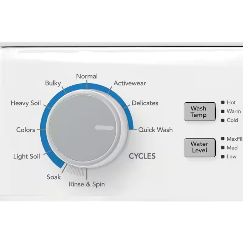 3.9 cu. ft. Washer and 5.6 cu. ft. Gas Dryer Combo in White H1393