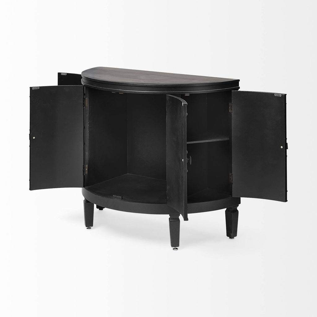Black Wood Cabinet U553273