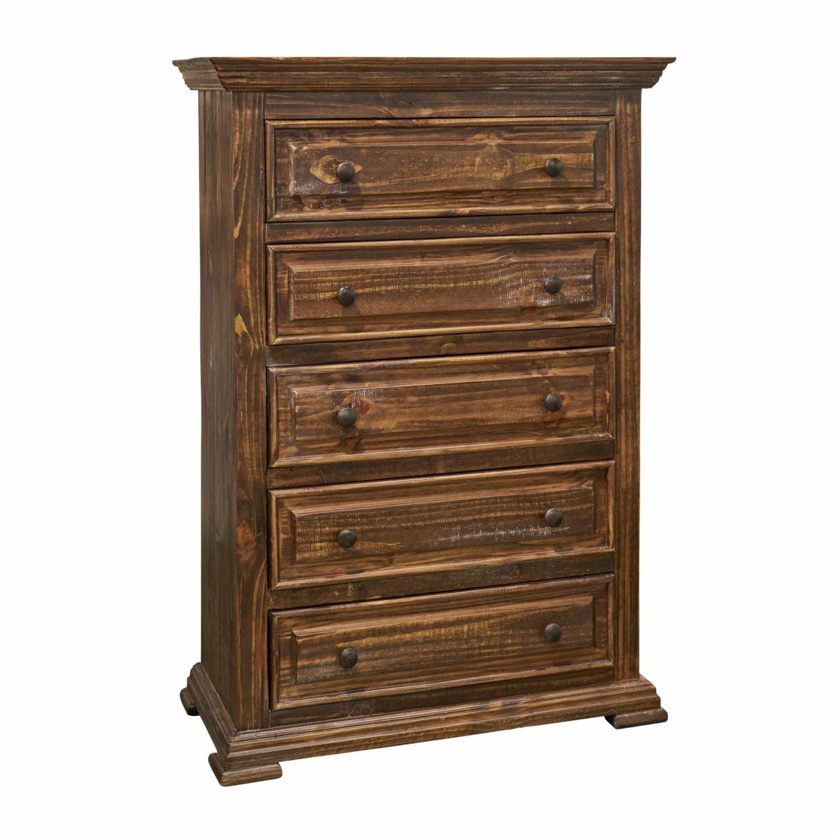 White Farmhouse Wood Chest C351