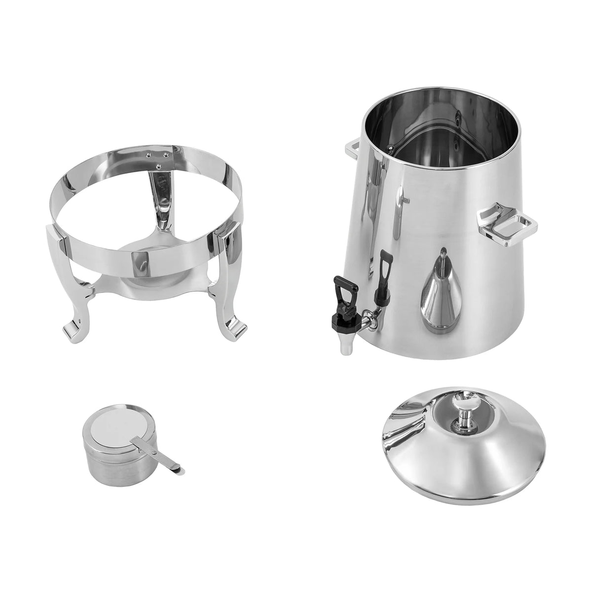 Insulated Stainless Steel Beverage Dispenser with Spigot, 3.43 Gallon / 54 Cup J6909