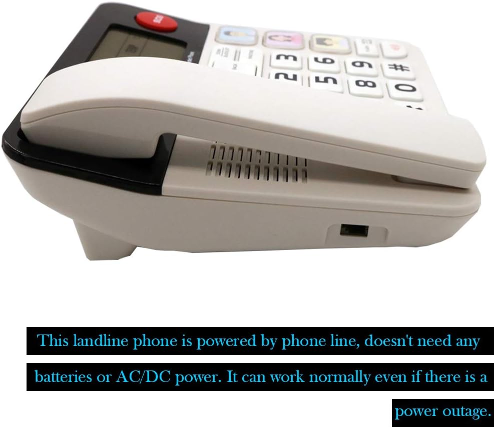 Corded Phones with Big Button, Caller ID, Amplified Phones, Pack of 2 G852052