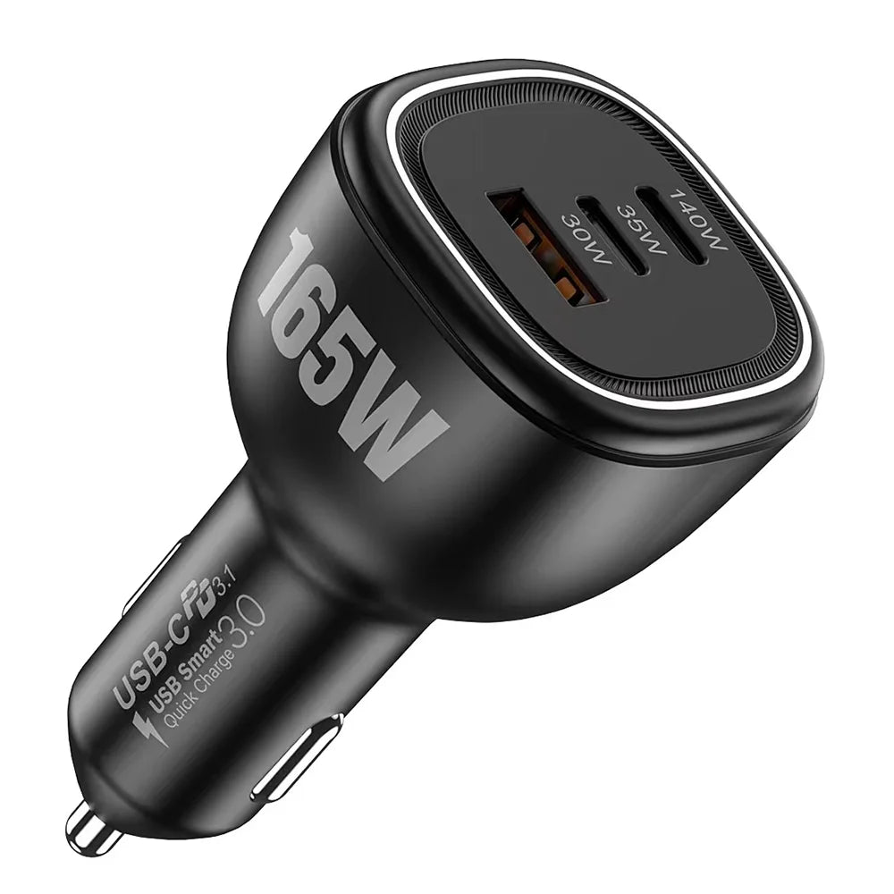 165W USB C Car Charger Adapter PD3.1 140W PD3.0 100W PPS45W QC5 M99764