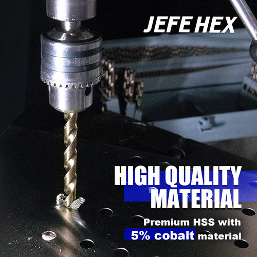 115 pcs HSS Cobalt Drill Bit Set with Metal Indexed Storage Case N707