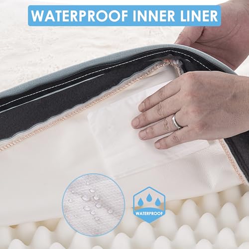 Waterproof Orthopedic Dog Bed with Washable Cover Grey V365