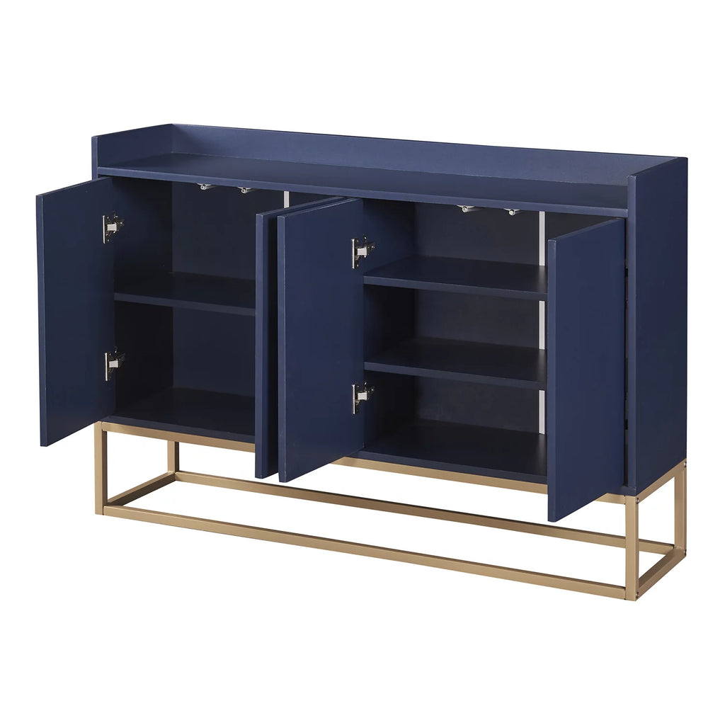 Navy Buffet Cabinet with 4 Doors F5565