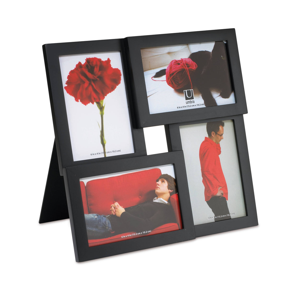 Black 4-Opening Desktop Frame D397
