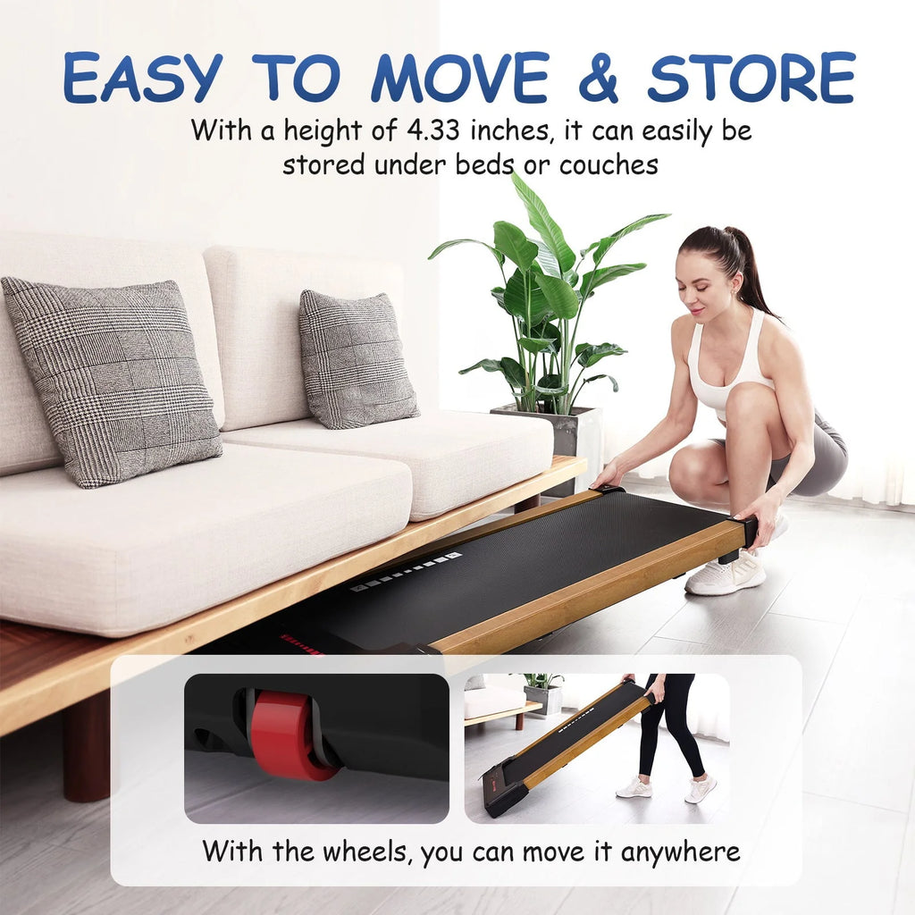 Portable Mini Treadmill 265 lbs Capacity with Remote Control O18415