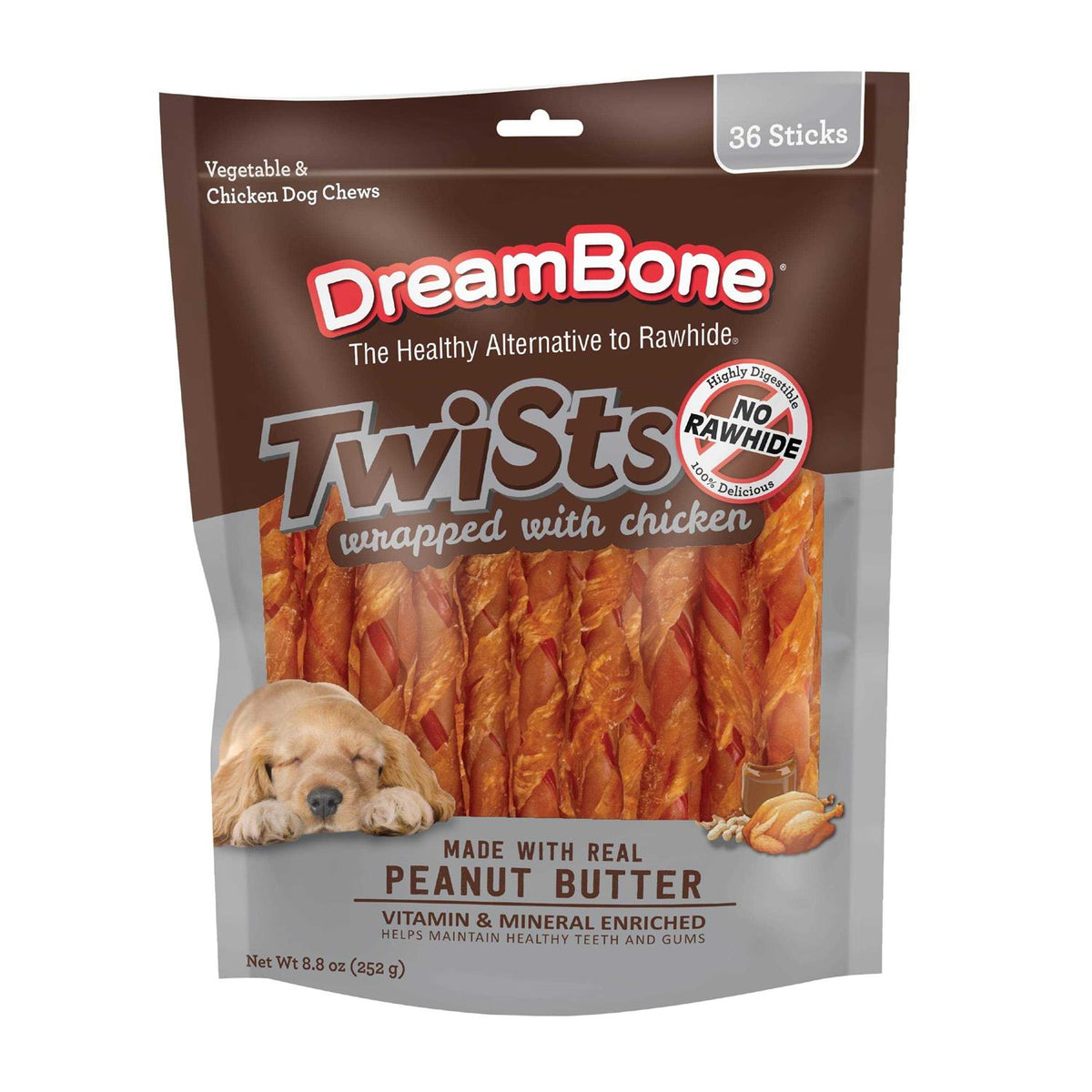 Twists Wrapped with Chicken Dog Chews H228979