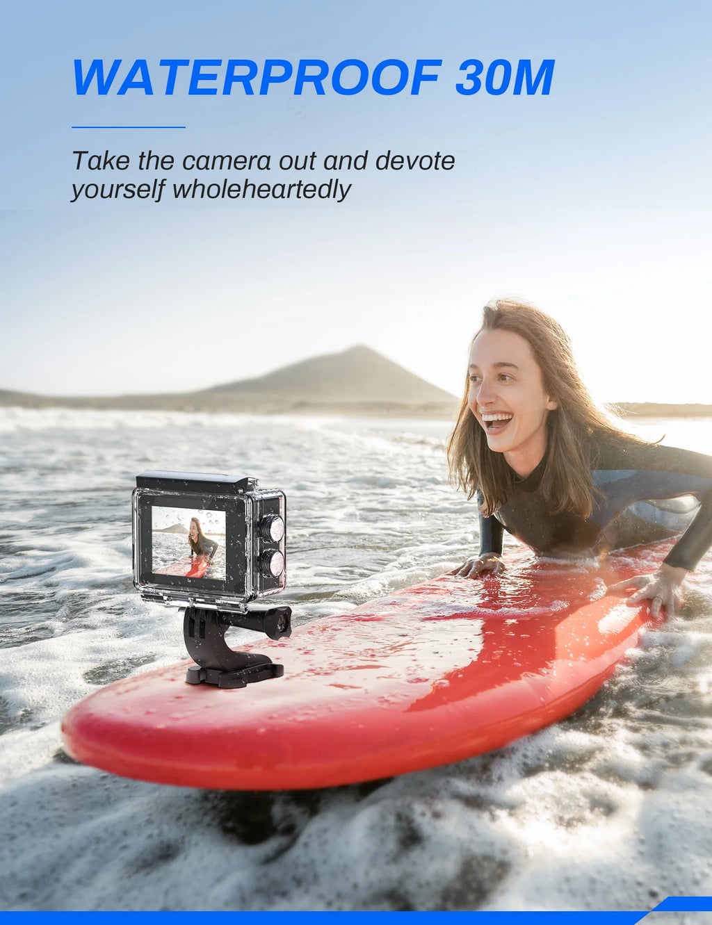 4K 16MP WiFi Sports & Action Camera with Remote Control M904