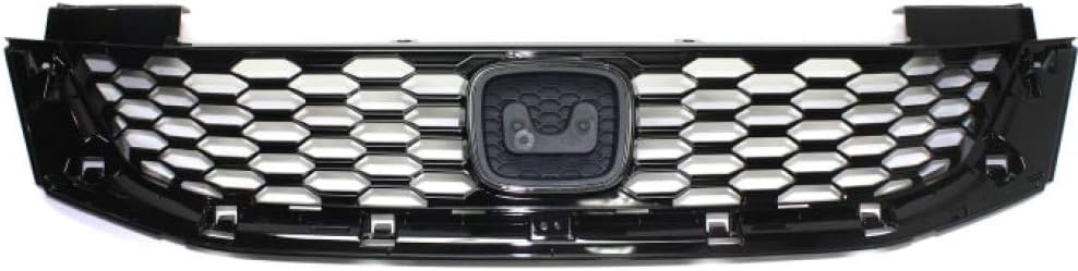 Painted Black Plastic Grille Assembly for Honda Accord Coupe 2013 2014 2015 T2895