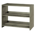 Antique Grey Finish Louver Small Bookcase Q456545