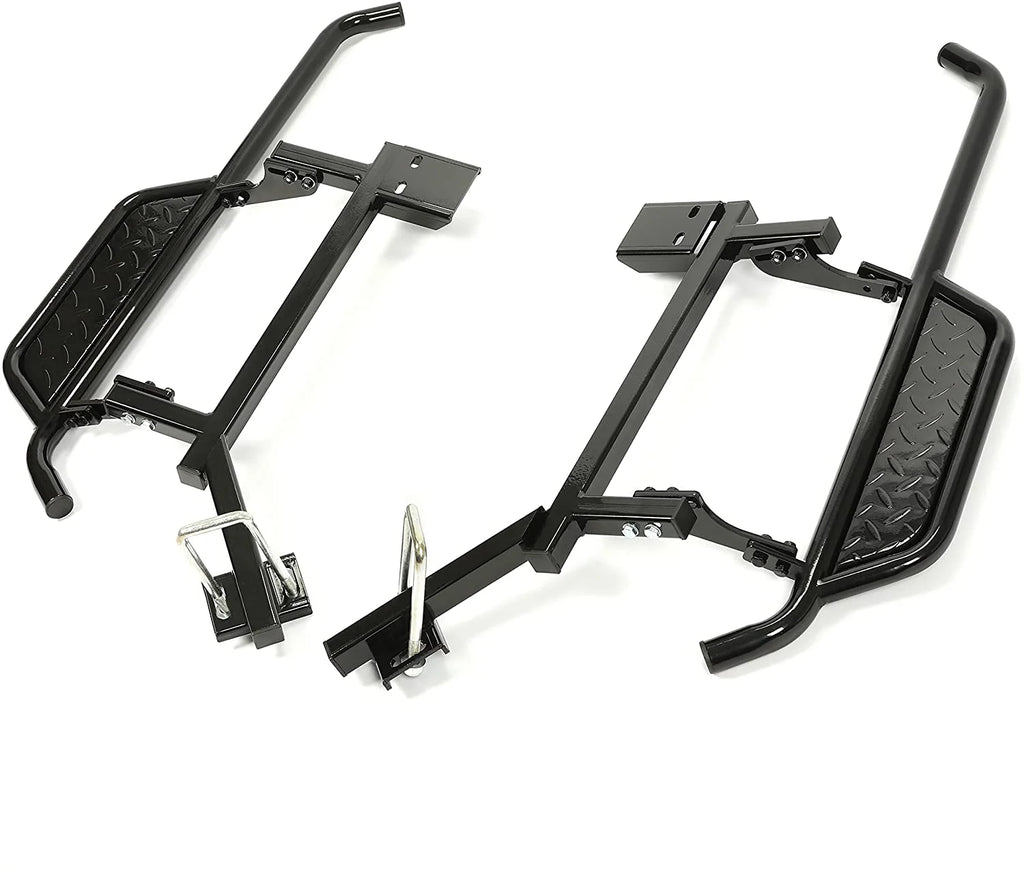 Black Steel Nerf Bars Step Down Kit O821