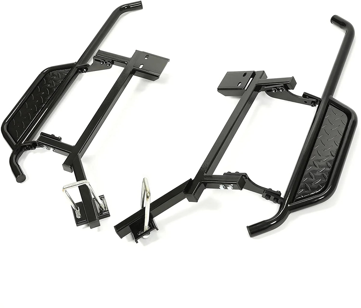 Black Steel Nerf Bars Step Down Kit O821