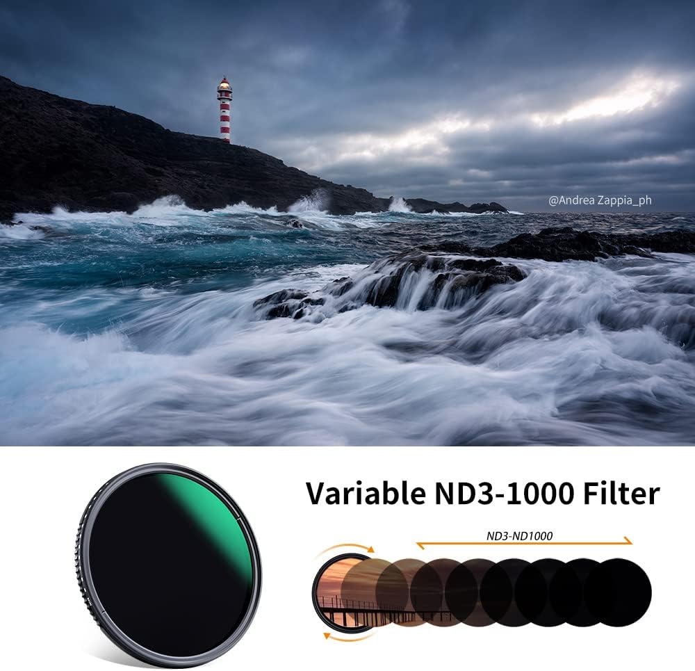 67mm Variable ND3-ND1000 Neutral Density Lens Filter V77375