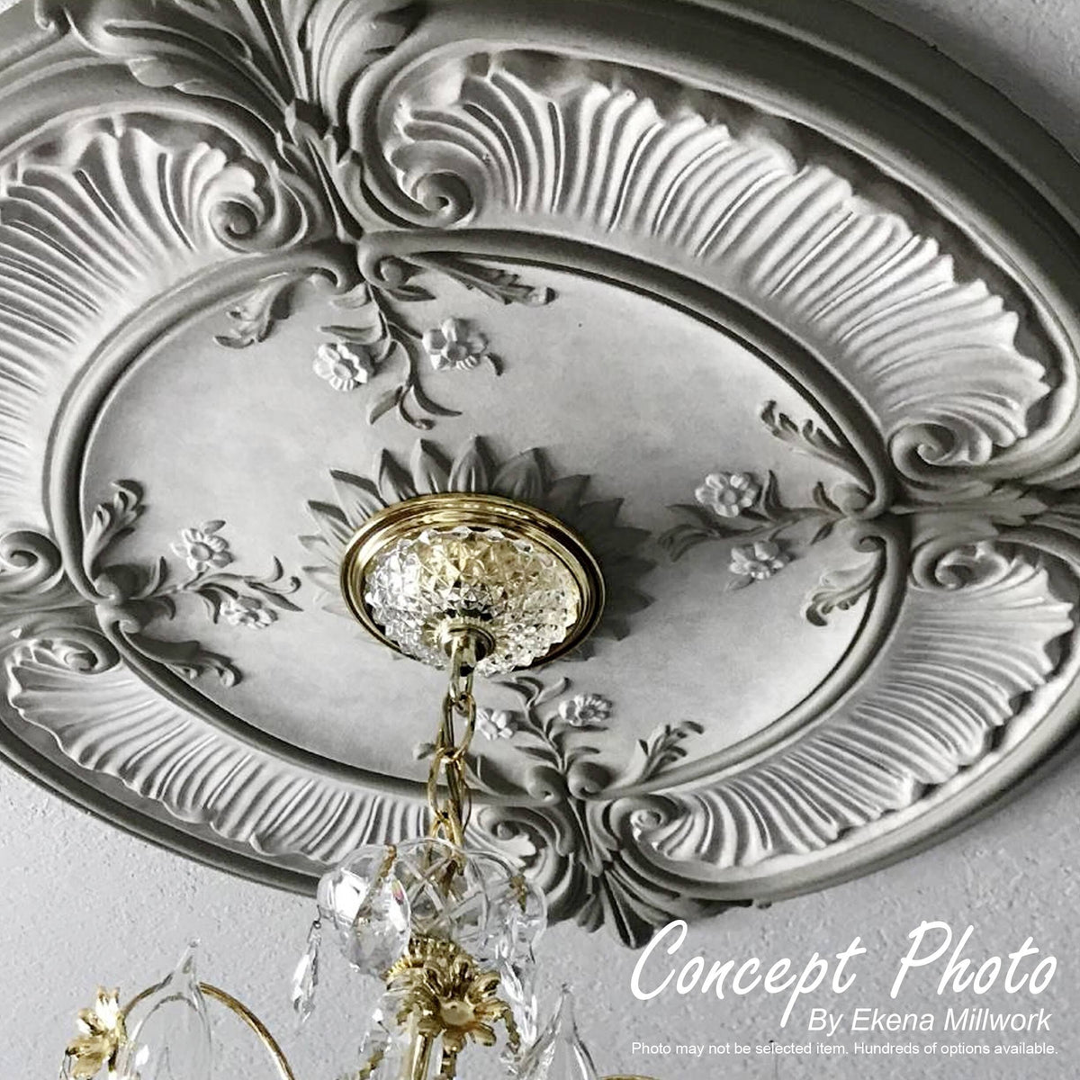16 7/8x22OD x 5/8x22P Vienna Ceiling Medallion Q786