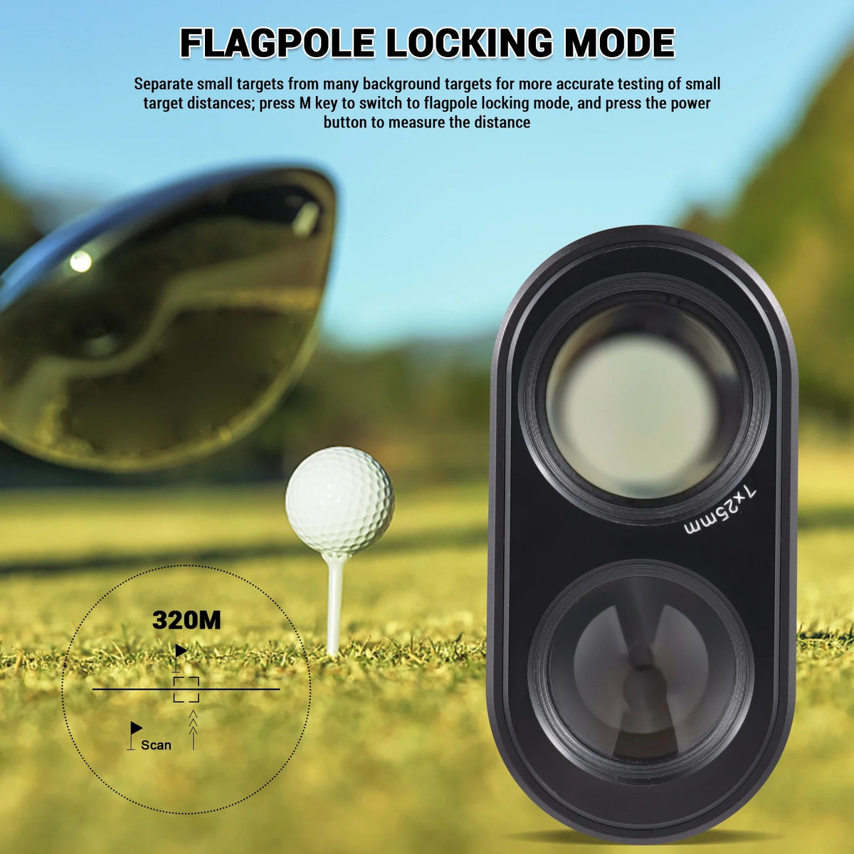Rangefinder 800M 7X Magnification Distance Meter with 9 Modes N814777
