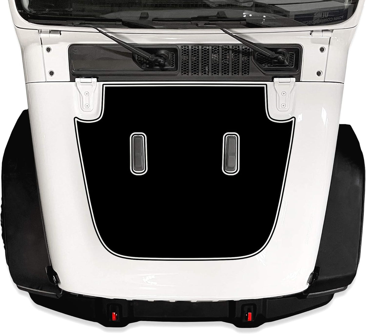 Matte Black 3M Vinyl Decal Wrap Pack of 2 T5316