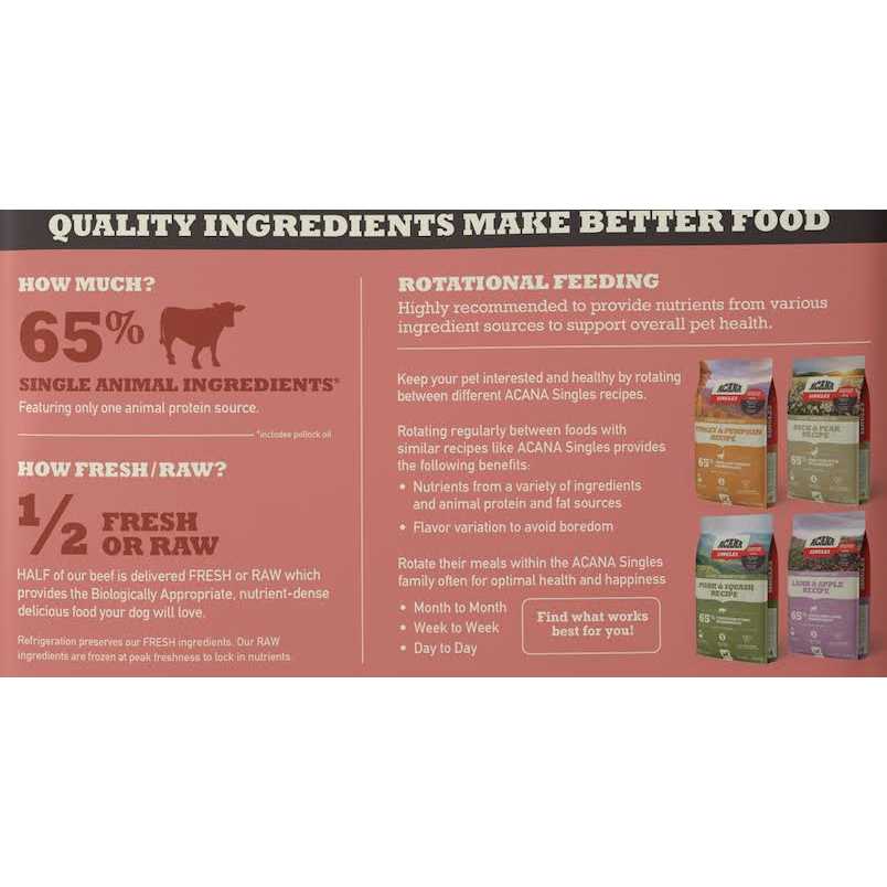 Beef & Pumpkin Dry Dog Food M654