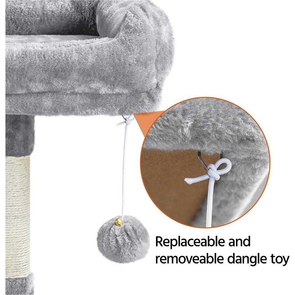 61.5-in Plush Cat Tree Condo J2656