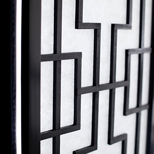 Black 3 Panel Room Divider Screen D4047