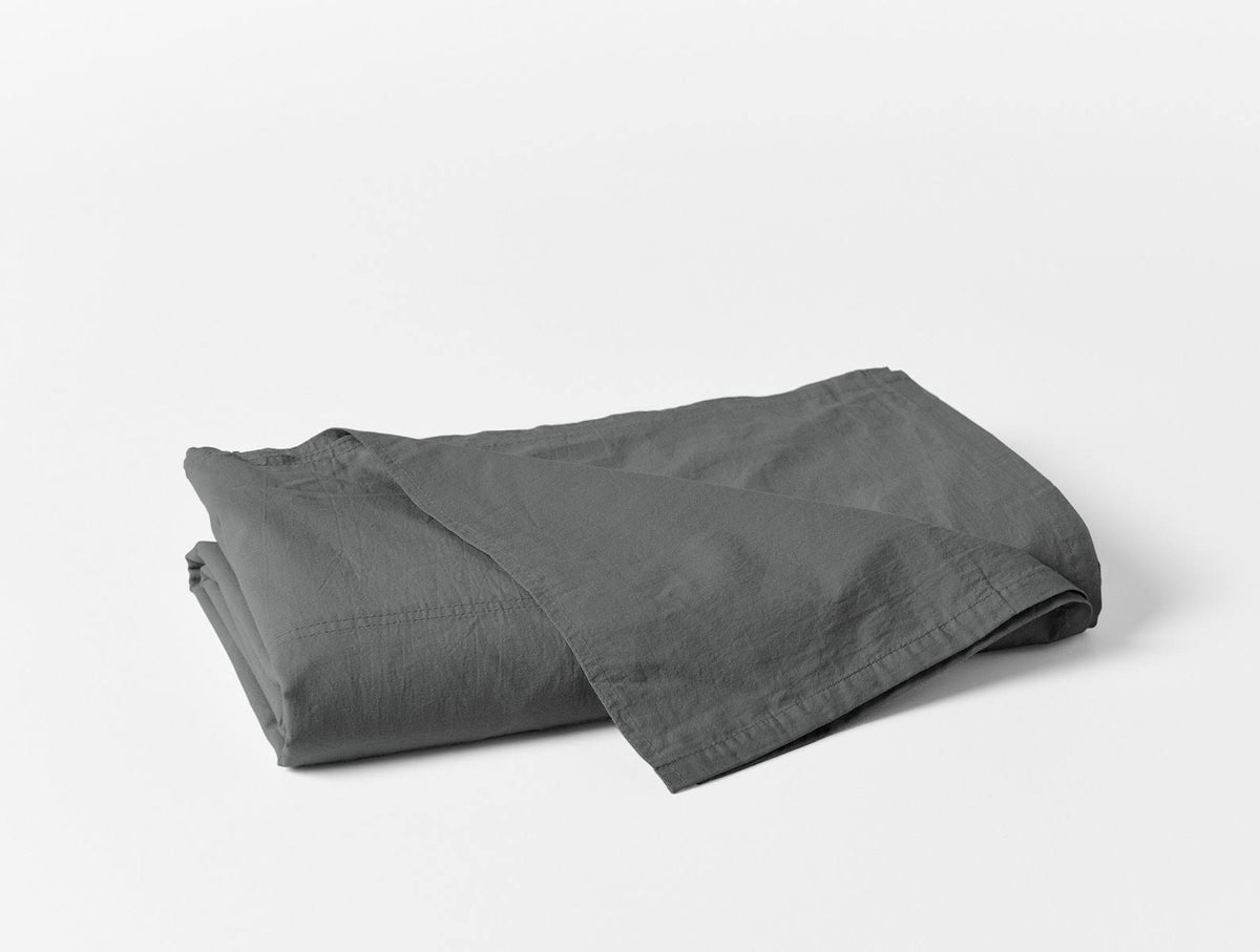 Organic Crinkled Percale Sheet Set Full Shadow W4222