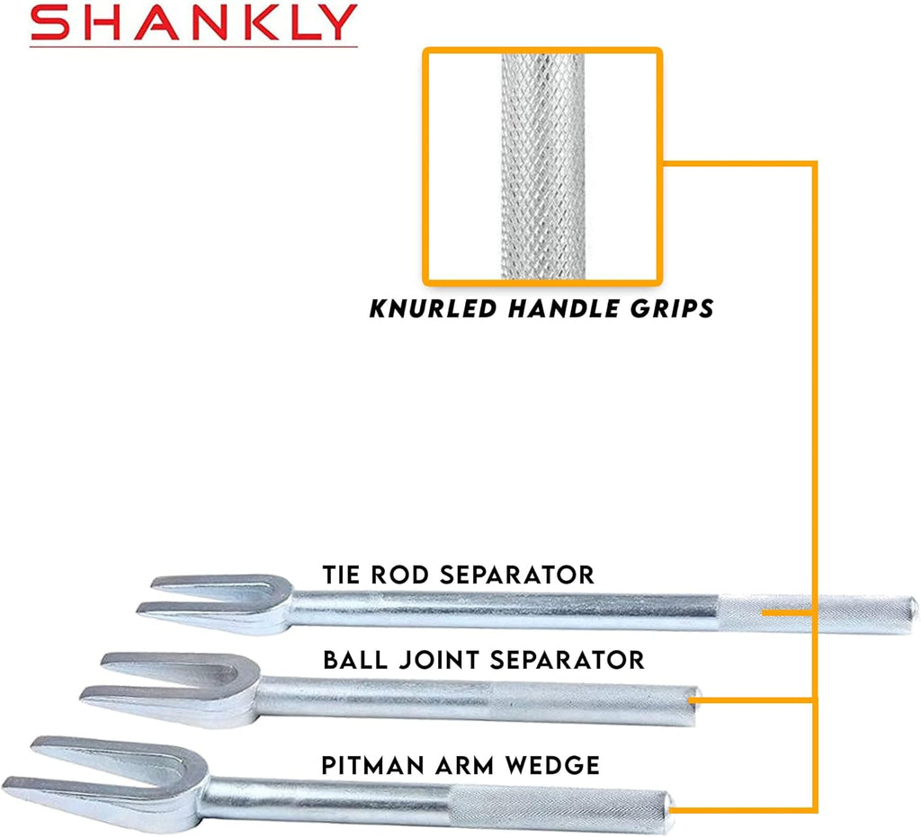 3 Piece Pickle Fork Tool Set with Heavy-Duty Balljoint Tool Case Z350