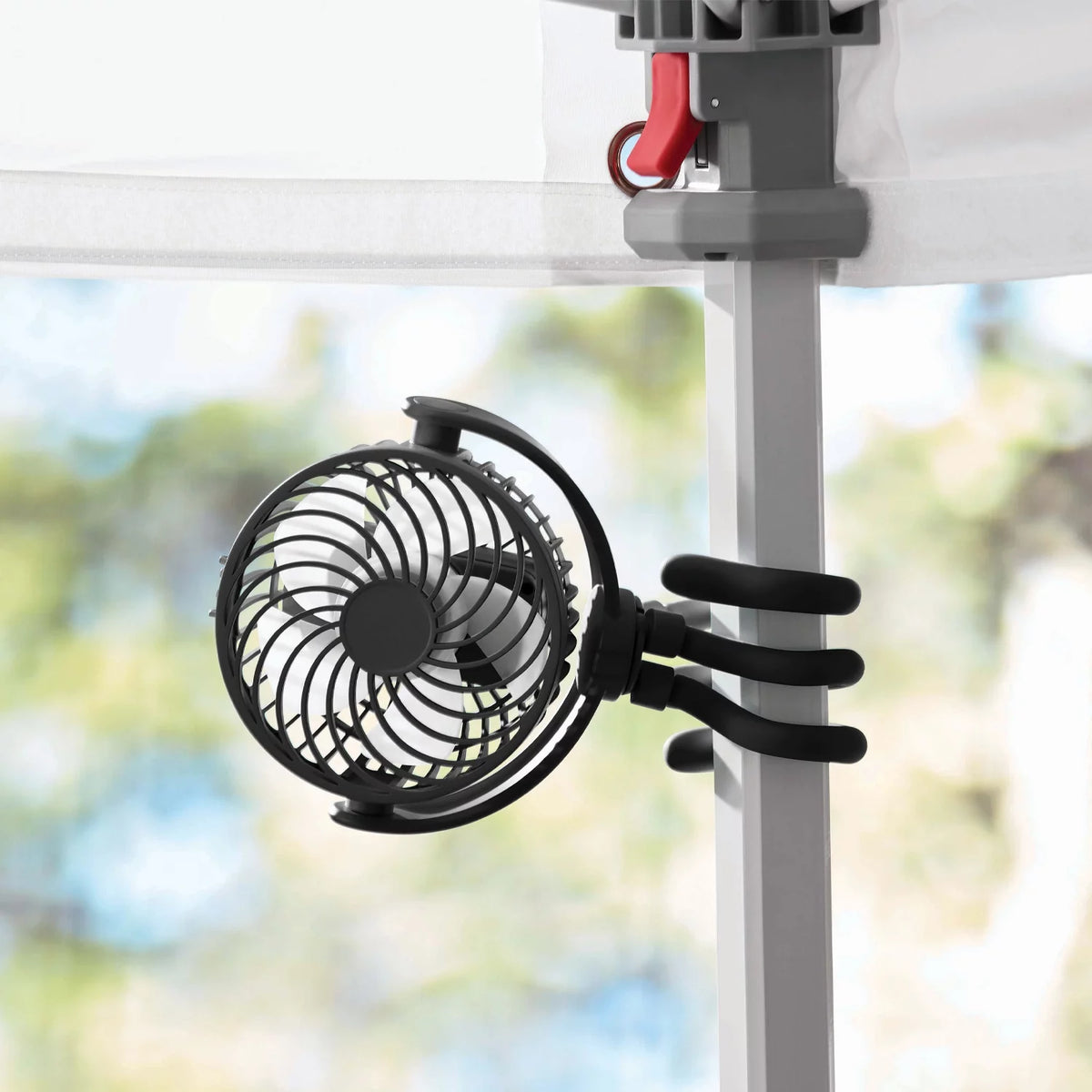 Portable Rechargeable Fan with Flexible Tripod, Black Y333