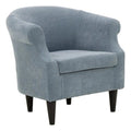 Light Blue Polyester Fabric Chair E250