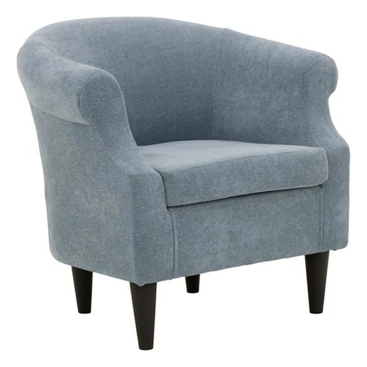 Light Blue Polyester Fabric Chair E250