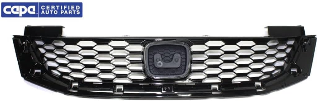 Painted Black Plastic Grille Assembly for Honda Accord Coupe 2013 2014 2015 T2895