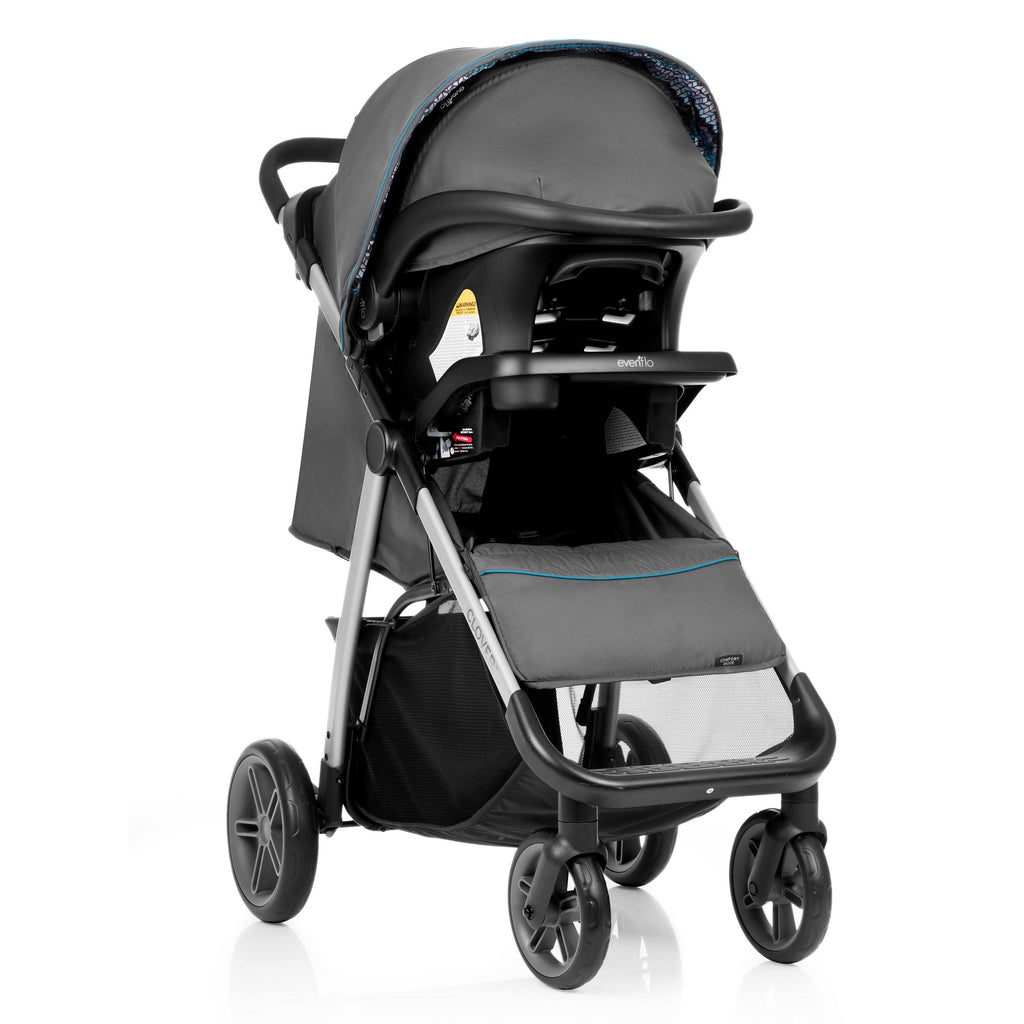 Atlantic Chevron Blue Travel System with Infant Car Seat Y678