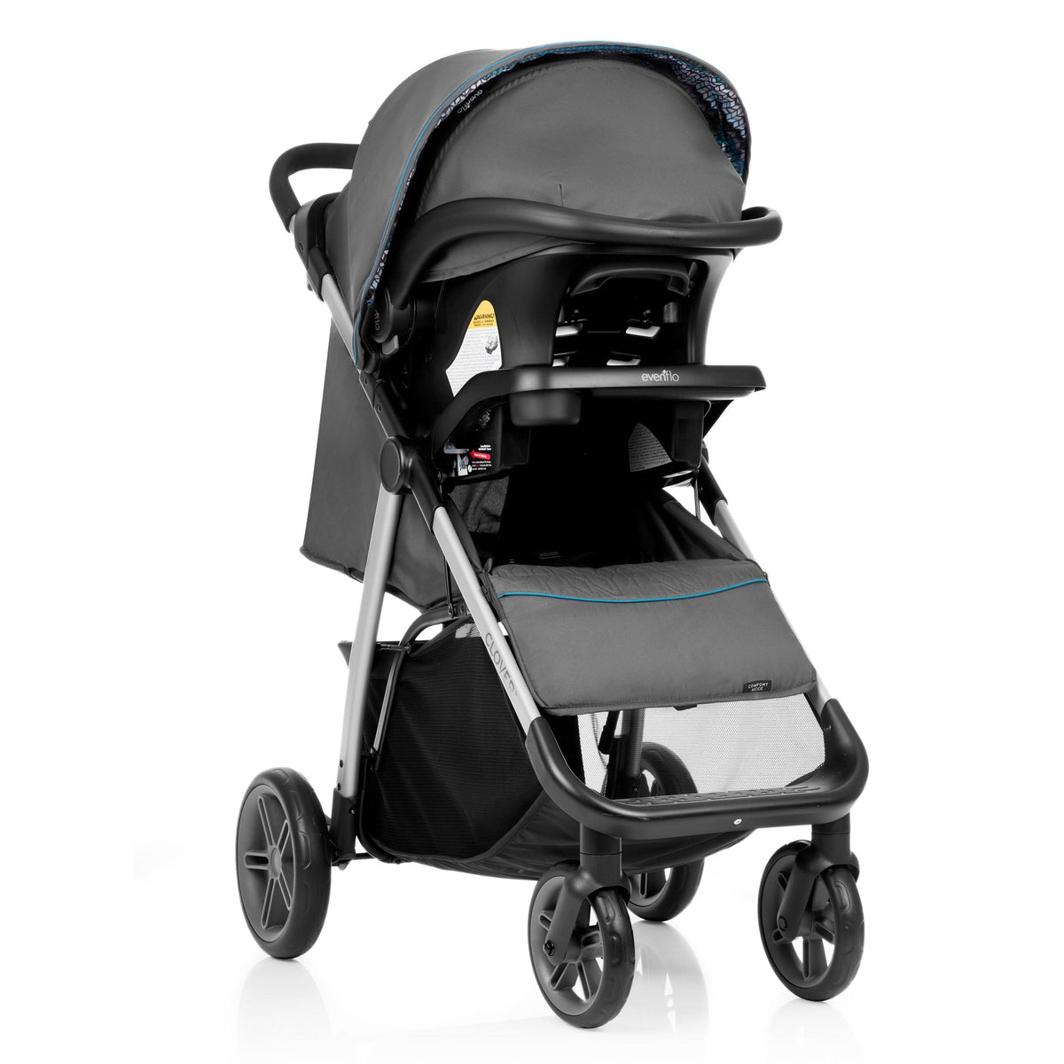 Atlantic Chevron Blue Travel System with Infant Car Seat Y678