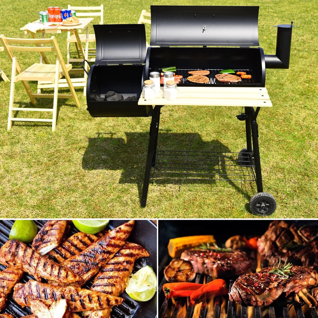 Outdoor Charcoal BBQ Grill Smoker E2635