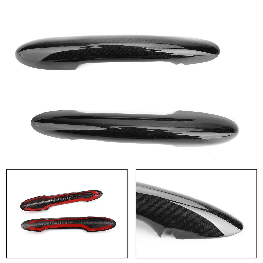 Carbon Fiber Door Handle Cover 2 Door Without Keyhole R209373