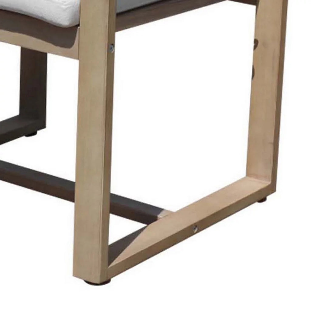 Natural Brown Eucalyptus Wood Dining Chair H213563