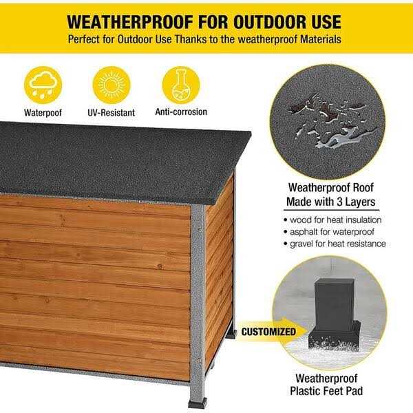 Wooden Heavy-Duty Dog Crate with Iron Frame W3552