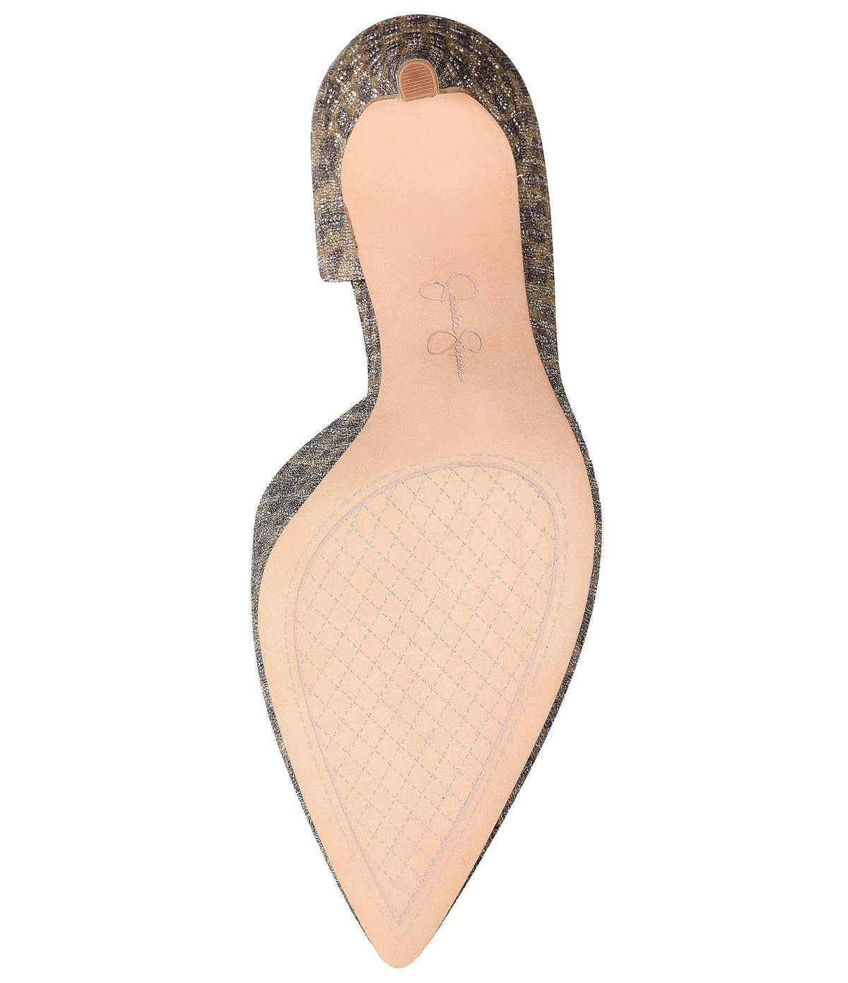 Metallic Leopard Print D'Orsay Pumps Y94980