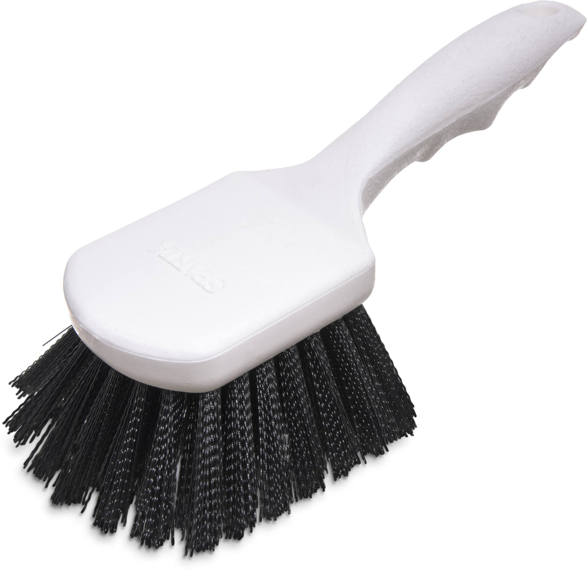 Utility Scrub Brush with Polyester Bristles 8-in x 3-in Black E71940