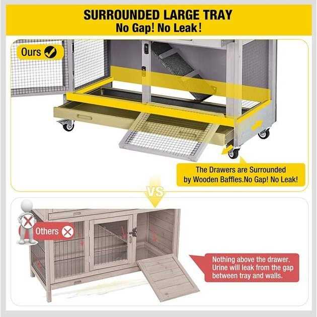 Bunny Hutch with Wheels M7165