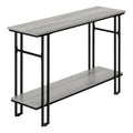 Narrow Grey Metal Accent Table G182